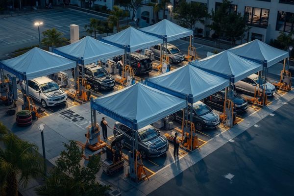 On-site corporate car care camp by Valo Automotive